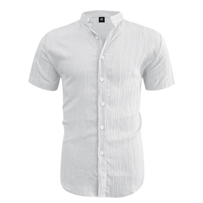 👔 50% RABATT! 🌞 Herren Sommer Stehkragen Kurzarmhemd – Atmungsaktives Material, Moderner Schnitt & Ideal Für Freizeit & Arbeit 💼