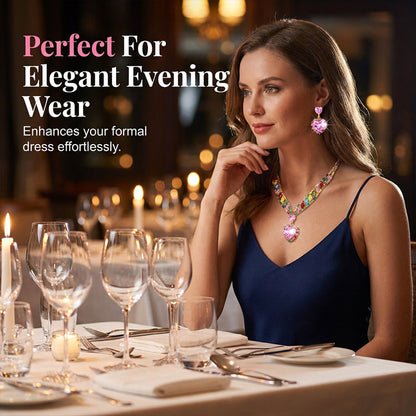 💖 54% RABATT! ⏰ Funkelndes Herz-Halsketten & Ohrringe Set – Kristallbesetzt, zeitlos elegant & perfekt als Geschenk für besondere Momente – strahlt an jedem Tag und bei festlichen Anlässen ✨