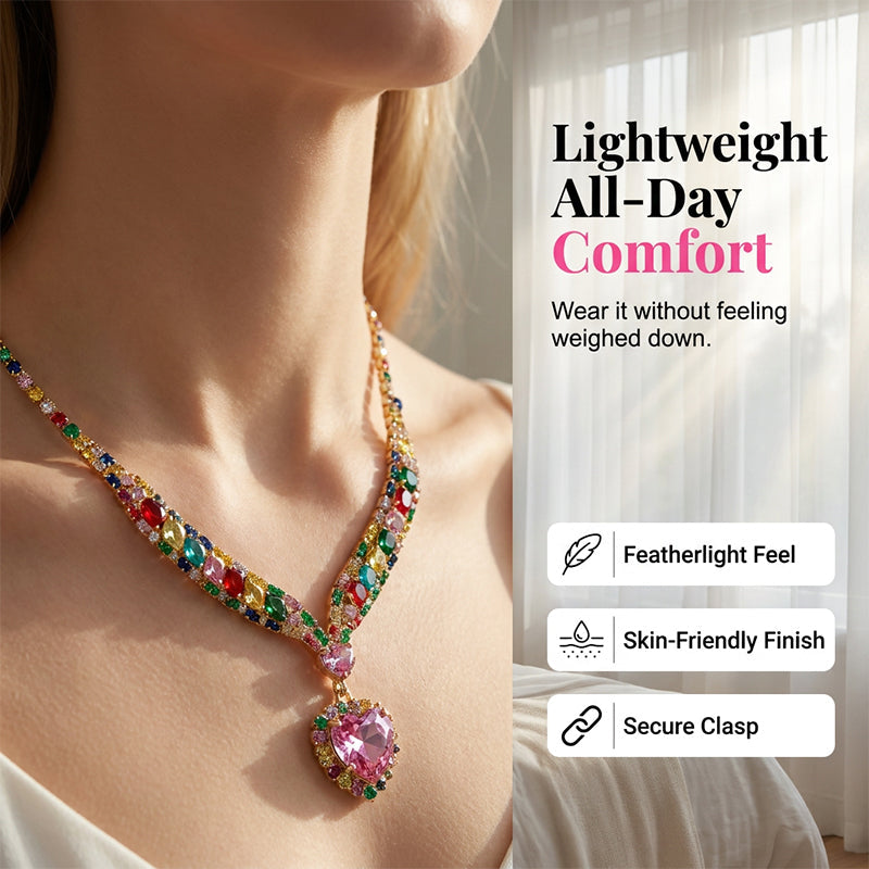 💖 54% RABATT! ⏰ Funkelndes Herz-Halsketten & Ohrringe Set – Kristallbesetzt, zeitlos elegant & perfekt als Geschenk für besondere Momente – strahlt an jedem Tag und bei festlichen Anlässen ✨
