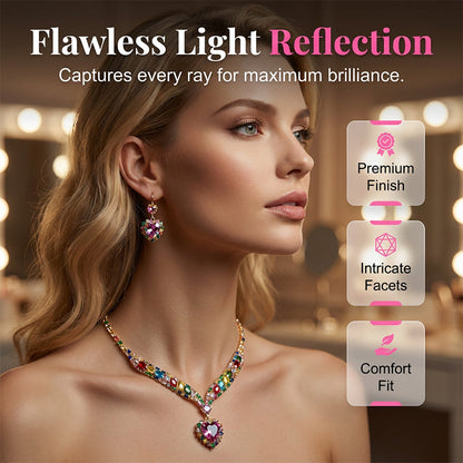 💖 54% RABATT! ⏰ Funkelndes Herz-Halsketten & Ohrringe Set – Kristallbesetzt, zeitlos elegant & perfekt als Geschenk für besondere Momente – strahlt an jedem Tag und bei festlichen Anlässen ✨
