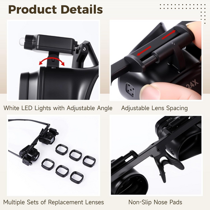 🔍 50% RABATT! ⏰ LED-Präzisionslupe für Elektronik und Handwerk – Verstellbarer Ständer & 10-20X Zoom – Perfekt für Löten, Uhrenreparatur oder Miniaturmalerei – handsfree & hell 🛠️