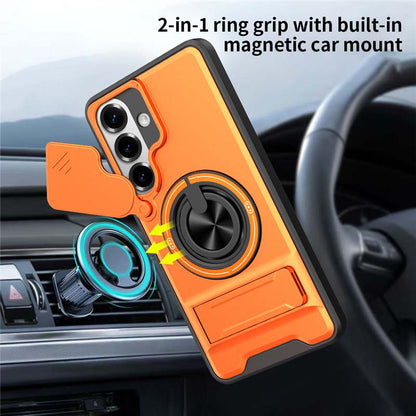⏰ 50 % RABATT – Nur für kurze Zeit ✨📱 Samsung Handyhülle mit Kameraschieber & drehbarem Ring – magnetisch für Autohalterung, praktisch & schützend 🔄
