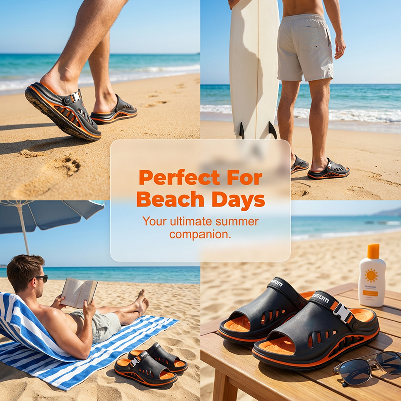 👟 💨 Herren Sandalen mit dicker Sohle & atmungsaktivem Design – Bequem, robust & ideal für warme Tage ☀️ ✨