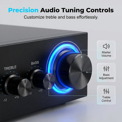 🎶 Digitaler Karaoke-Verstärker – Bluetooth, USB & AUX, perfekt für Mikrofon, Gitarre & Lautsprecher, kompakt & leicht zu transportieren 🎸