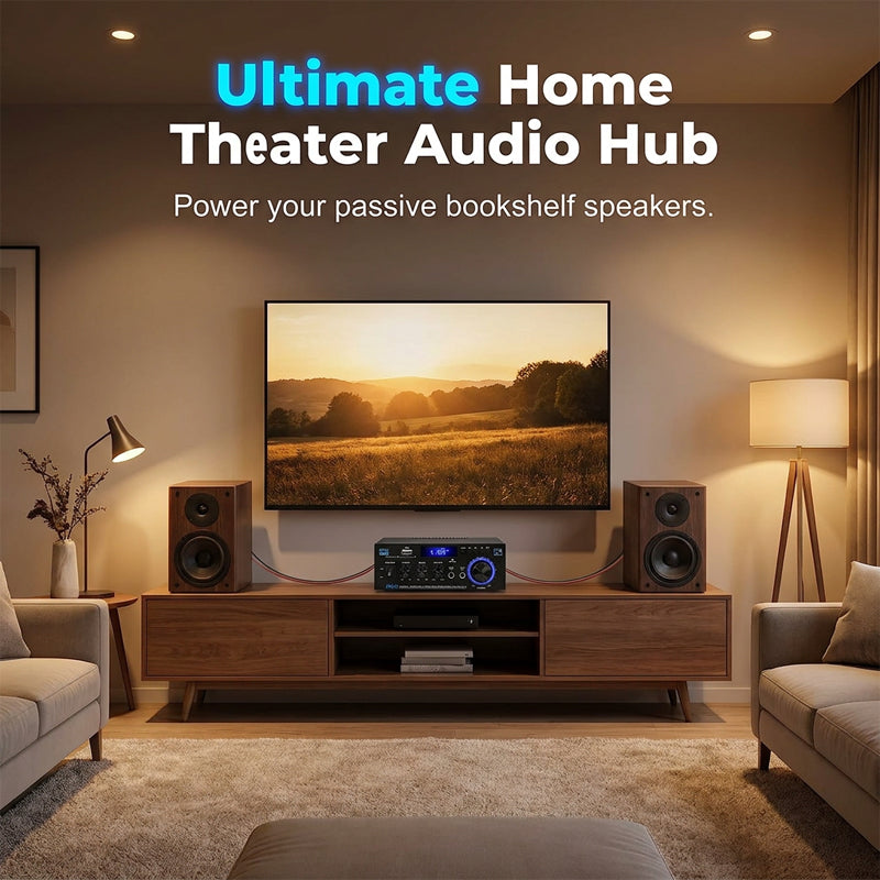 🎶 Digitaler Karaoke-Verstärker – Bluetooth, USB & AUX, perfekt für Mikrofon, Gitarre & Lautsprecher, kompakt & leicht zu transportieren 🎸