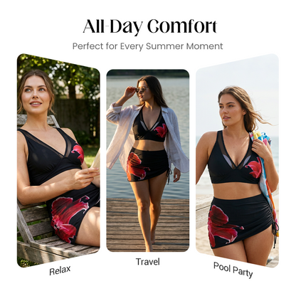 👙 50% RABATT JETZT! 🩱 Gerafftes Mesh-Bikini-Set mit Kordelzug – Weich, atmungsaktiv & verstellbar – Perfekt für Strand, Pool oder Sommerurlaub – schmeichelnd und komfortabel 🌊✨
