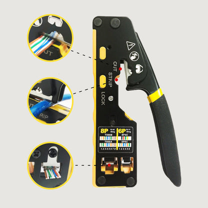 🔧 50% RABATT! 📡 Multifunktions-Netzwerkkabel-Crimpzange – Für RJ45, RJ11 & mehr – Robust, präzise & langlebig – ideal für Netzwerkinstallationen zu Hause oder in der Werkstatt 🔌✨