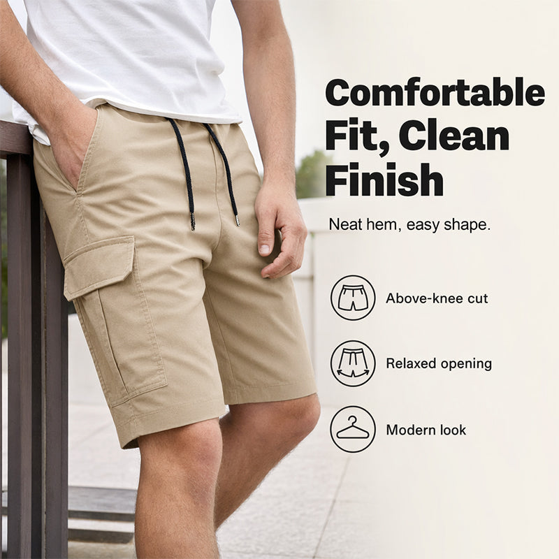 Herren Klassische Cargo Stretch Shorts