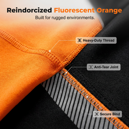 Herren Neonfarben Colorblock Sportshirt Outdoor Sicherheits-Tee