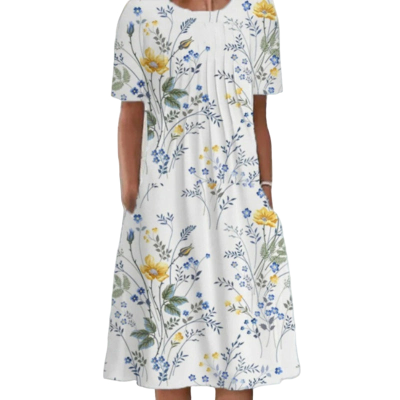 Damen Freizeitkleid mit Blumendruck