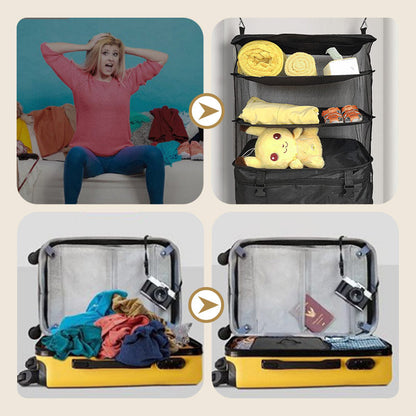 Tragbare faltbare dreifache Mesh-Organizer-Hängetasche