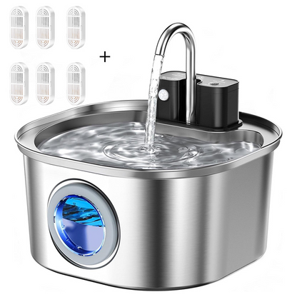 🐱 50% RABATT! 💧 3,2L Edelstahl-Trinkbrunnen für Katzen & Hunde – Kabellos & mit Filter – Leise, hygienisch & leicht zu reinigen – perfekt für frisches Wasser den ganzen Tag 🐶✨