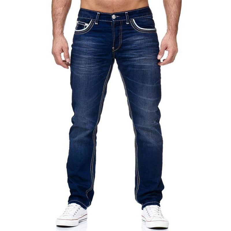 👖 AUSSERGEWÖHNLICHE AKTION 50% RABATT! ⏰ Herren Jeans mit Doppelnaht & Hoher Elastizität – Moderner Schnitt & Komfort – Strapazierfähiger Stretch-Stoff – Ideal für den Alltag oder Reisen – Zeitloser & Schlanker Look ✨🔥🛒