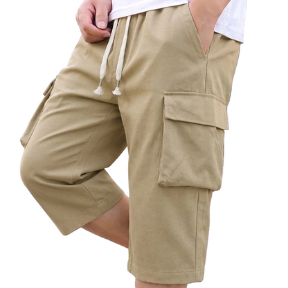 🩳 AUSSERGEWÖHNLICHE AKTION 50% RABATT! 🌿 Lässige Herren Cargo-Capri-Shorts – Elastischer Kordelzugbund, Große Taschen & Atmungsaktives Gewebe – Das perfekte Mittelding für den Sommer ☀️👖✨