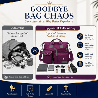 🌟 50% OFF! Large Waterproof Tote Bag – Spacious main compartment, multiple pockets & 3 carrying ways. Lightweight Oxford fabric – perfect for work, shopping & travel! 💪✨