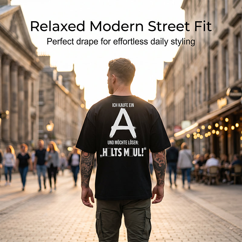 📢📢40% RABATT !!⏰Herren-Kurzarm-T-Shirt mit Rückenaufdruck