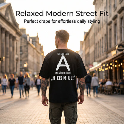 📢📢40% RABATT !!⏰Herren-Kurzarm-T-Shirt mit Rückenaufdruck