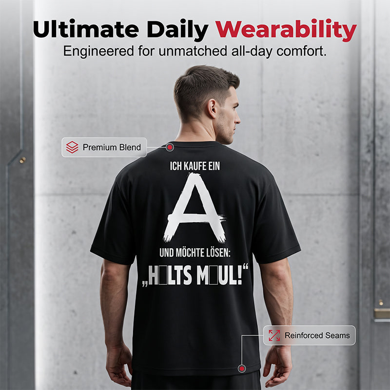 📢📢40% RABATT !!⏰Herren-Kurzarm-T-Shirt mit Rückenaufdruck