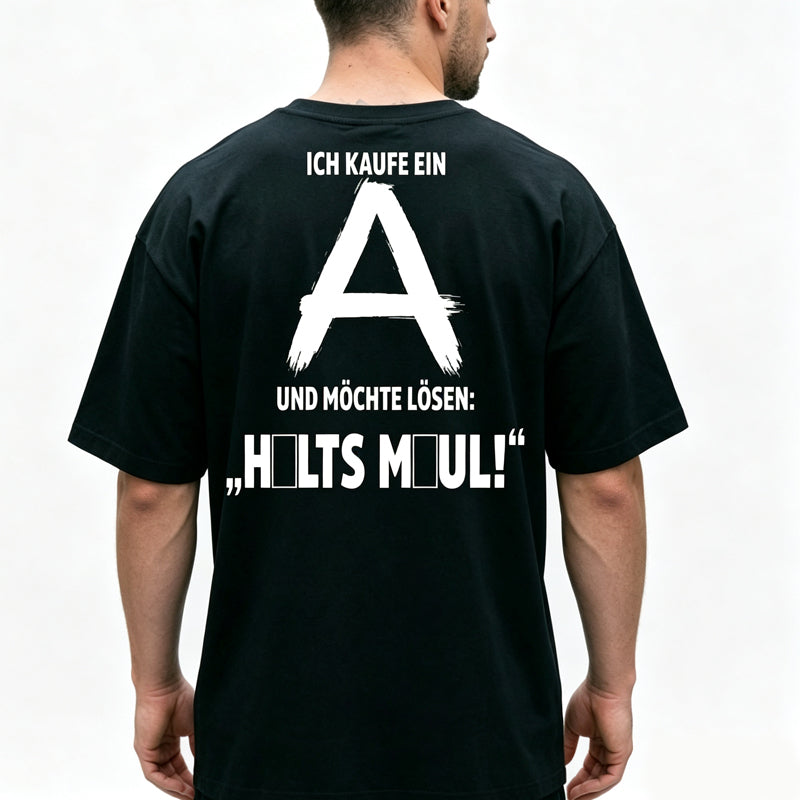 📢📢40% RABATT !!⏰Herren-Kurzarm-T-Shirt mit Rückenaufdruck