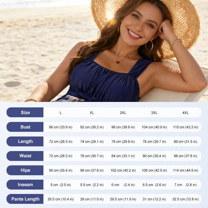 🔥 ☀️ Sommer-Hit – Jetzt 50 % sparen! ✨2-teiliges Badeanzug-Set in Übergröße mit figurformendem Effekt