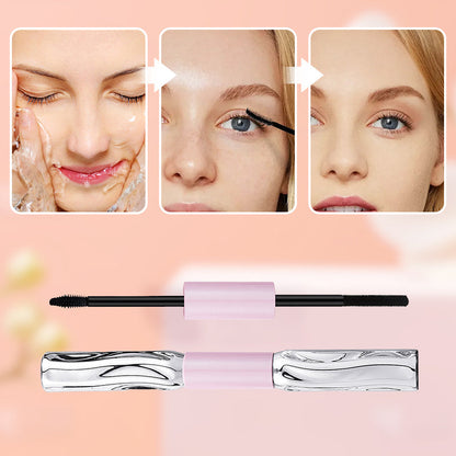 ✨ JETZT 50 % RABATT! !✨2-in-1-Mascara für Volumen und Schwung | Wisch- und wasserbeständig, Schwarz