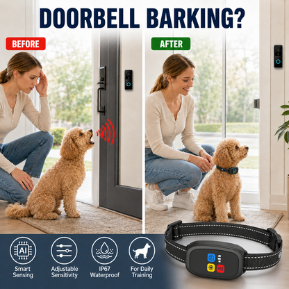 🛡️🐾 50 % RABATT! Antibellhalsband – Intelligenter Anti-Fehlalarm filtert andere Belllaute heraus. Wasserdicht (IP67) und per USB aufladbar – sorgenfreies Training überall! 💦✅