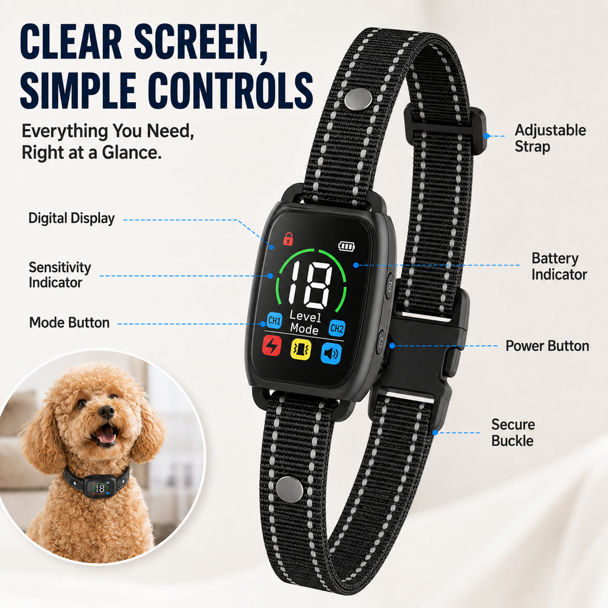 🛡️🐾 50 % RABATT! Antibellhalsband – Intelligenter Anti-Fehlalarm filtert andere Belllaute heraus. Wasserdicht (IP67) und per USB aufladbar – sorgenfreies Training überall! 💦✅
