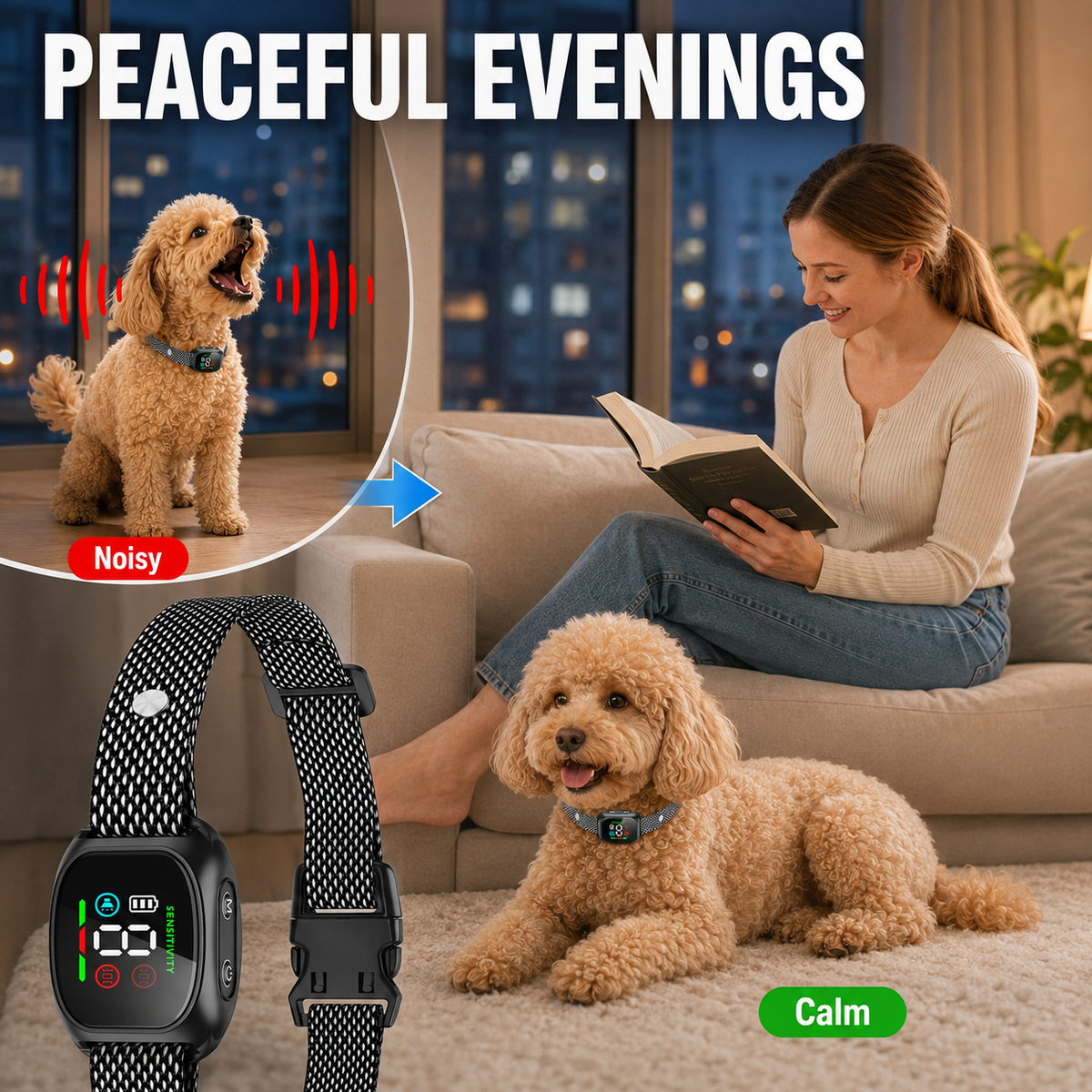 🛡️🐾 50 % RABATT! Antibellhalsband – Intelligenter Anti-Fehlalarm filtert andere Belllaute heraus. Wasserdicht (IP67) und per USB aufladbar – sorgenfreies Training überall! 💦✅
