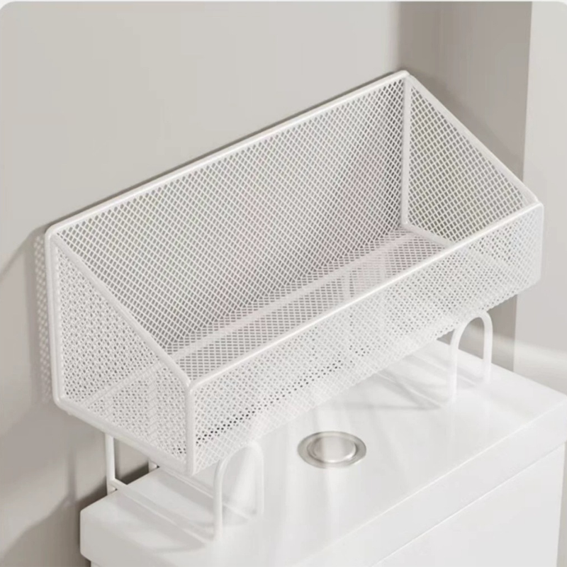 ⭐ Bestseller! Platzsparendes Regal für über der Toilette – ohne Bohren, rostfrei, belüftetes Gitterdesign.🚽✨