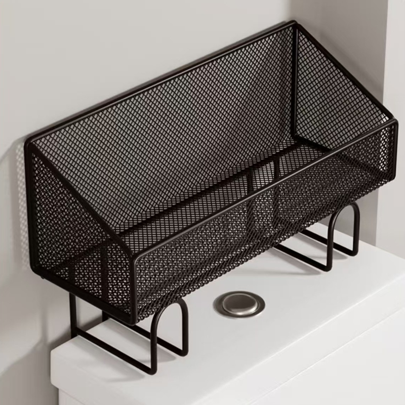 ⭐ Bestseller! Platzsparendes Regal für über der Toilette – ohne Bohren, rostfrei, belüftetes Gitterdesign.🚽✨