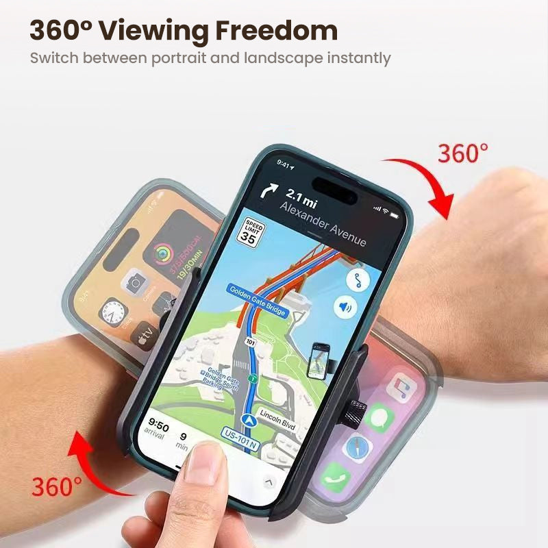 360° drehbare Smartphone-Halterung für Handgelenk und Arm