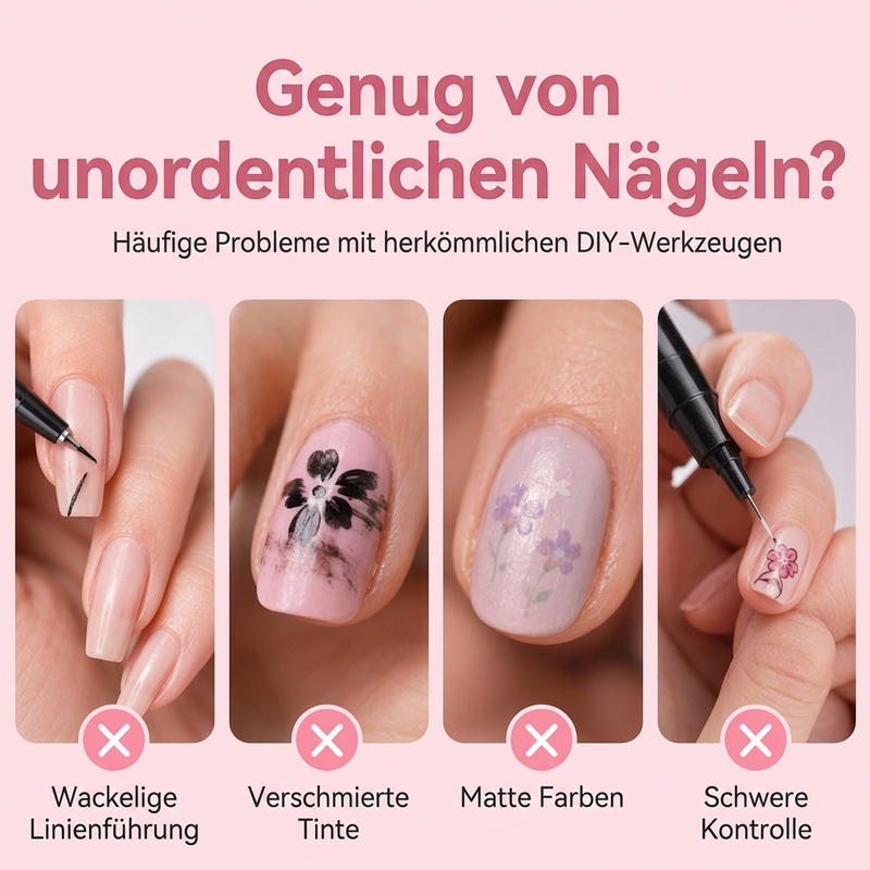 📢📢 50% RABATT !!⏰️ 24 Farben Doppelendige Nailart-Stifte Set