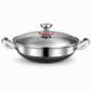💥 Thickened Stainless Steel Nonstick Stir Fry Pan with Lid – Flat Bottom Cooking Wok with Dual Handles, Tri-Ply Thermal Core, Laser-Etched Scratch-Resistant Surface & Even Heat Distribution 🍳