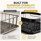 1 Tier Kitchen Dish Drying Rack Countertop Dish Drainer and Storage Organizer Basket for Bowls and Plates